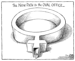 FIRST FEMALE NOMINEE by Adam Zyglis