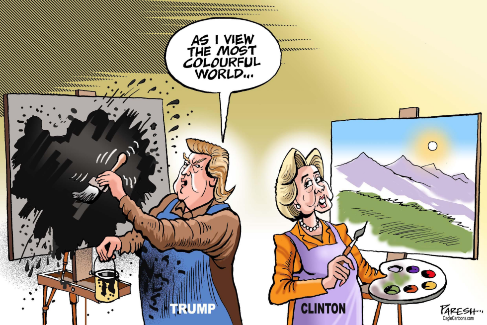 Trump, Clinton world view