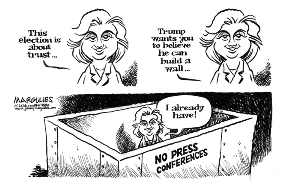 Hillary no press conferences