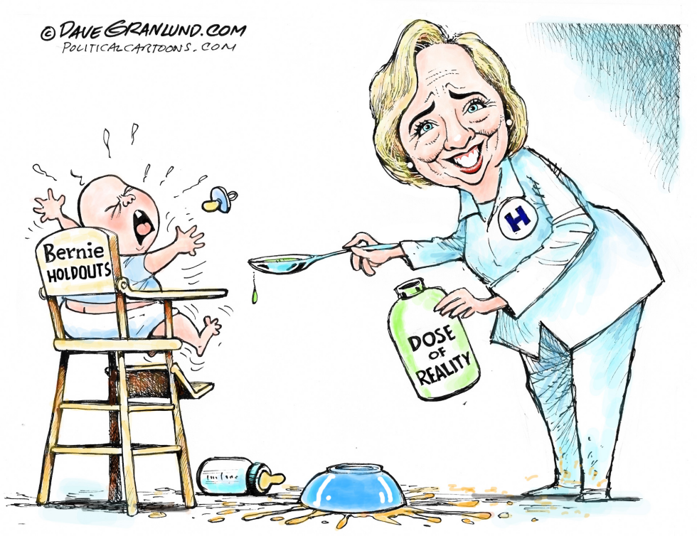 Hillary and Bernie holdouts COLOR