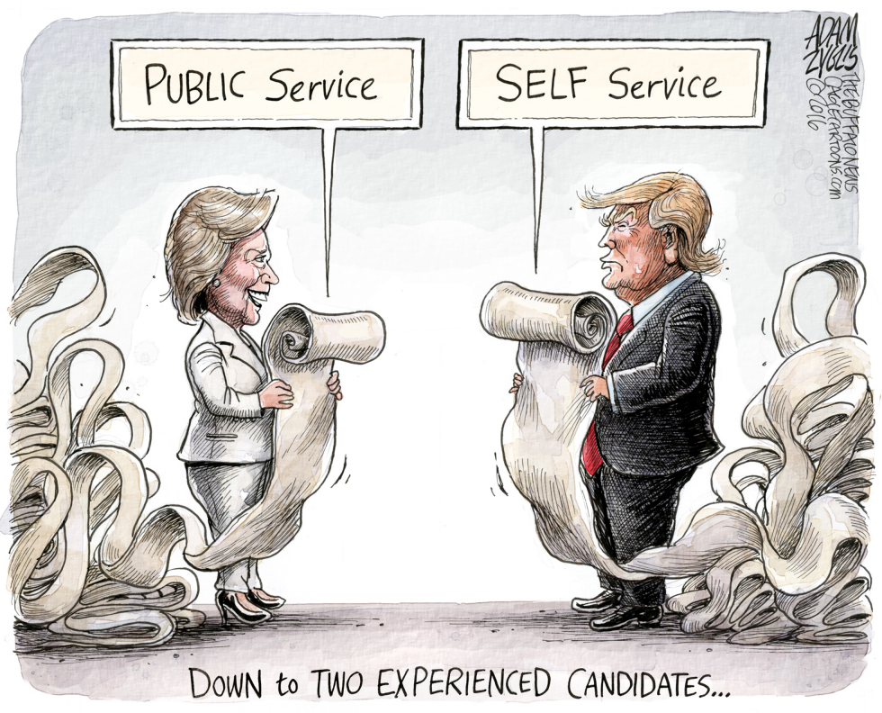  EXPERIENCED CANDIDATES by Adam Zyglis