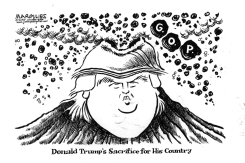TRUMP SACRIFICE FOR HIS COUNTRY by Jimmy Margulies