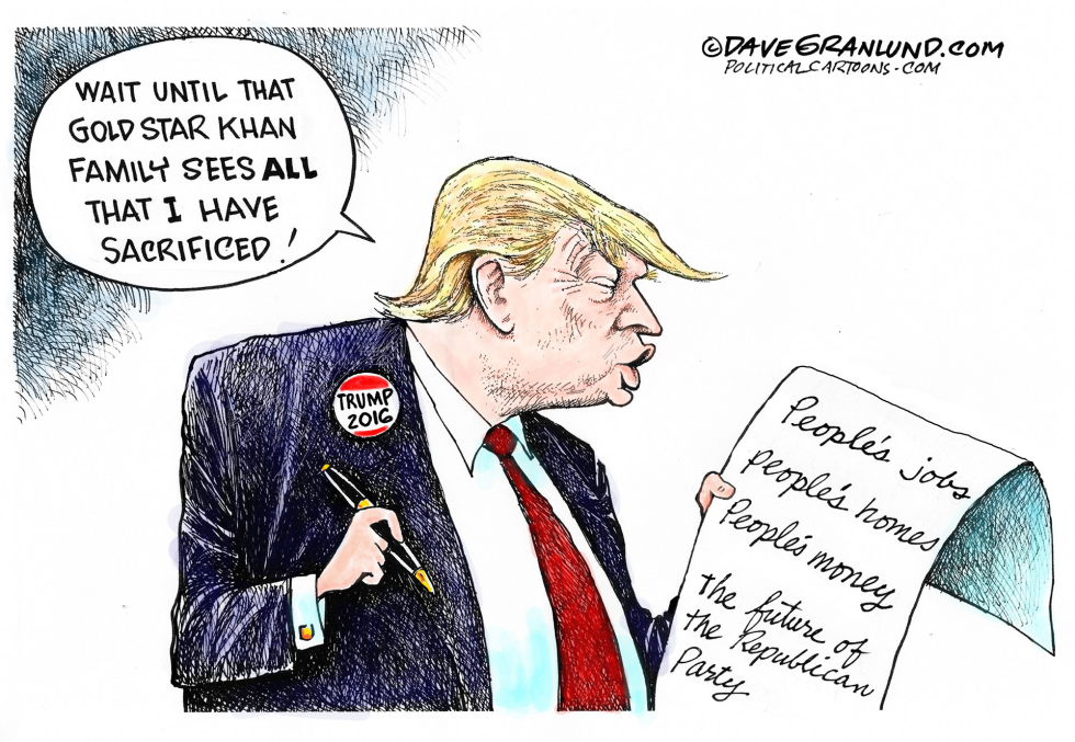  TRUMP AND SACRIFICE by Dave Granlund