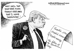 TRUMP AND SACRIFICE by Dave Granlund