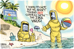ZIKA IN FLA  by Rick McKee