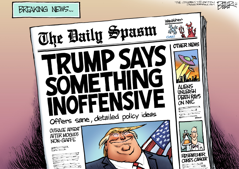  YUGE NEWS by Nate Beeler