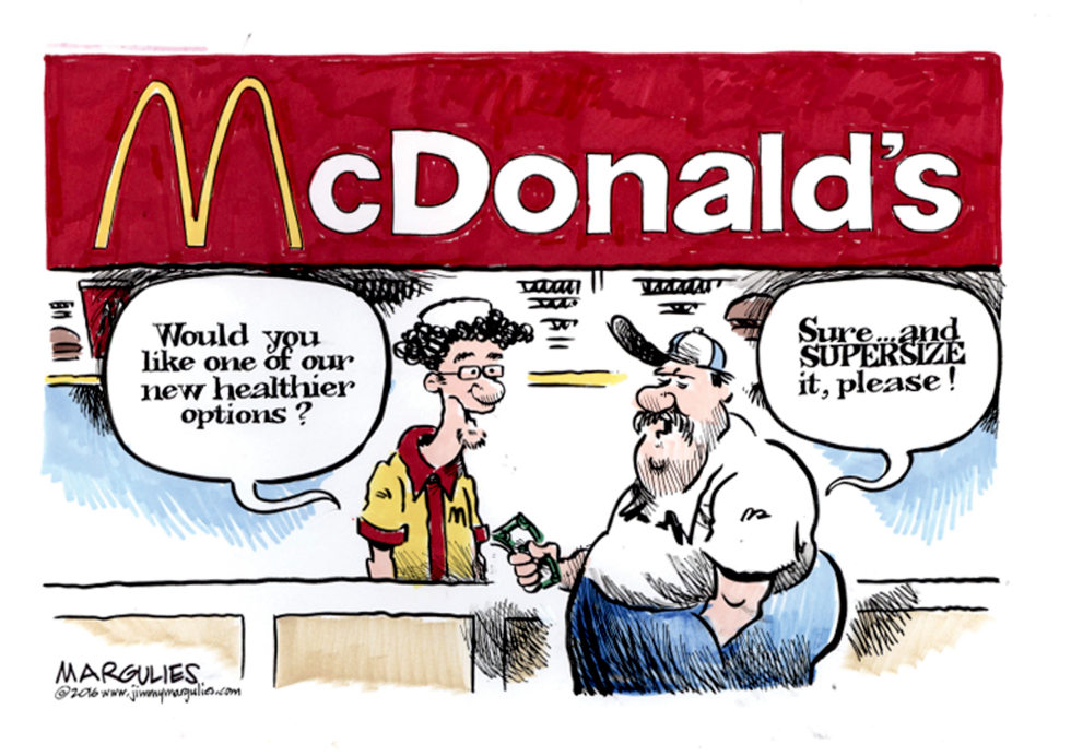 McDonald's healthier food color