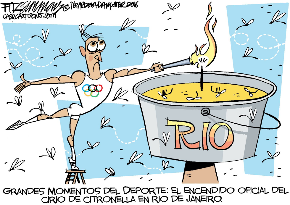  OLIMPIADAS EN RIO  by David Fitzsimmons