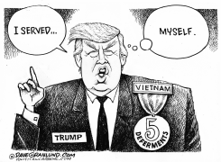 TRUMP MEDAL by Dave Granlund