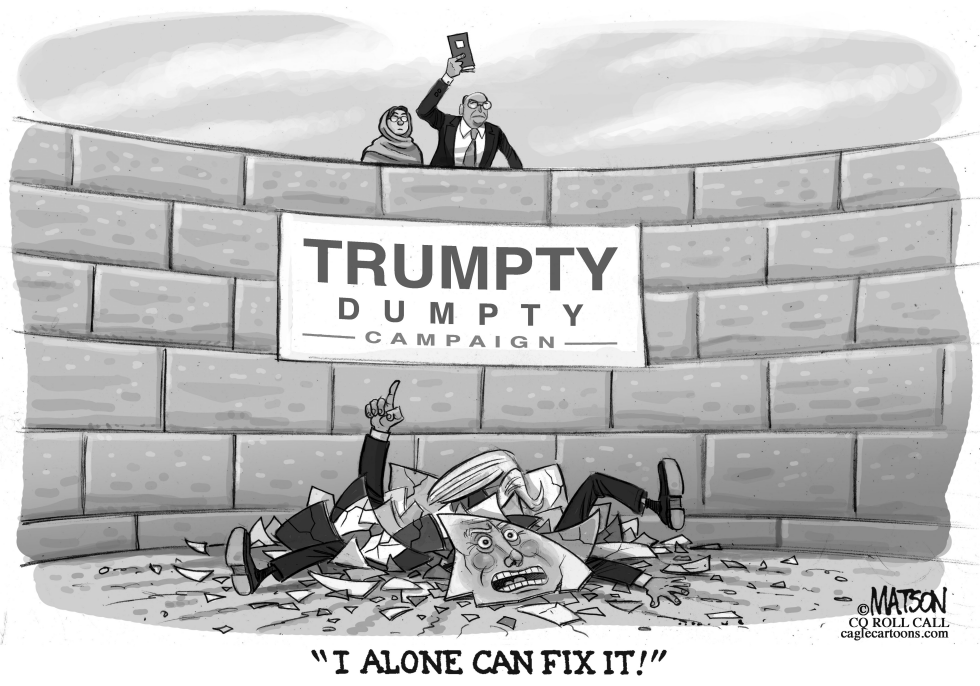  TRUMP ALONE CAN FIX HIS CAMPAIGN by RJ Matson