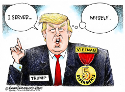 TRUMP MEDAL  by Dave Granlund