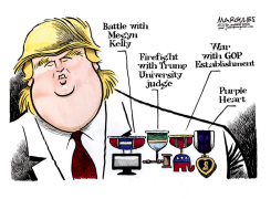 TRUMP PURPLE HEART by Jimmy Margulies