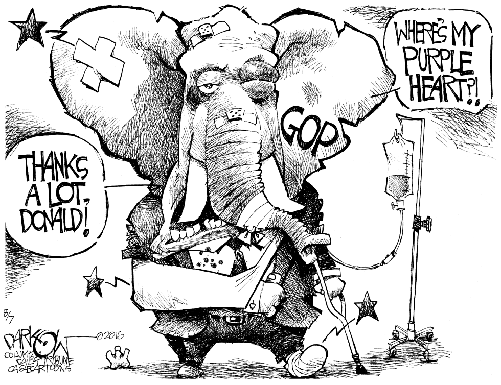  GOP'S PURPLE HEART by John Darkow