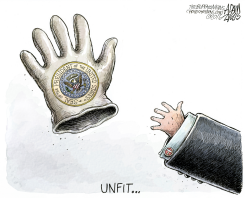 SIZING UP  by Adam Zyglis