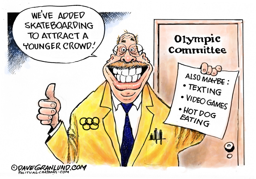 Olympic skateboarding COLOR
