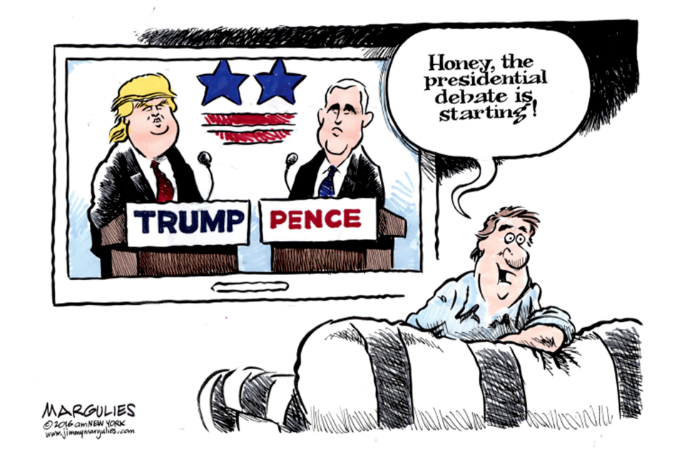Trump and Pence color