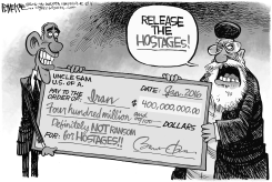 OBAMA RANSOM by Rick McKee