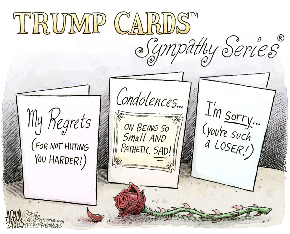  TRUMP SYMPATHY CARDS by Adam Zyglis