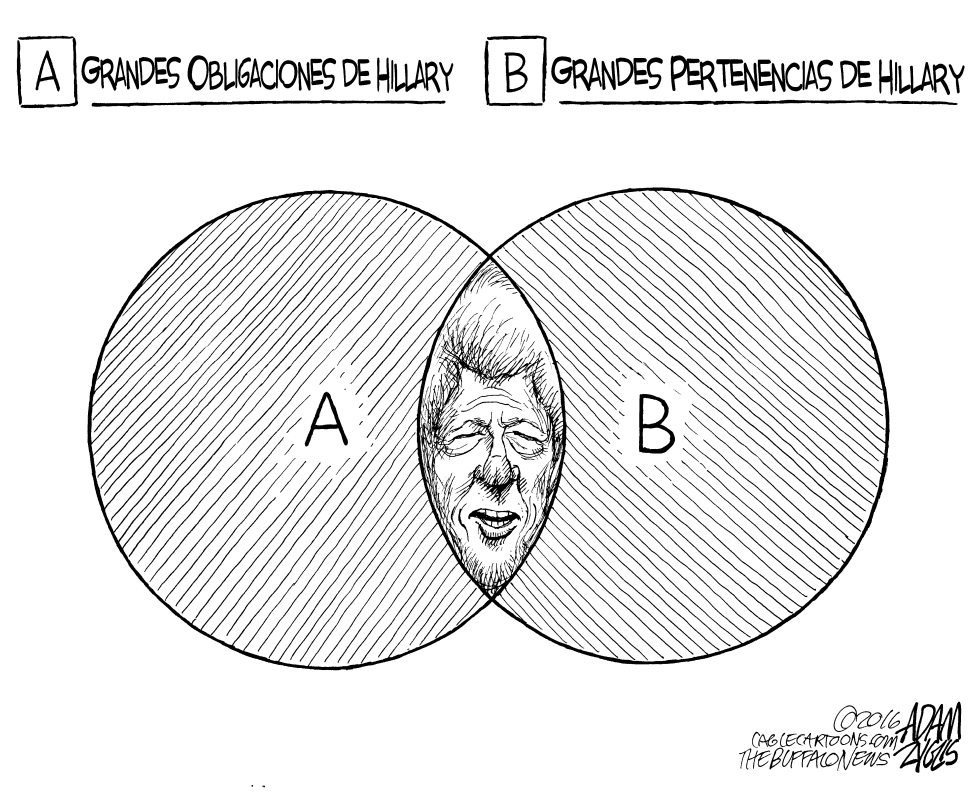  DIAGRAMA DE VENN DE CLINTON by Adam Zyglis