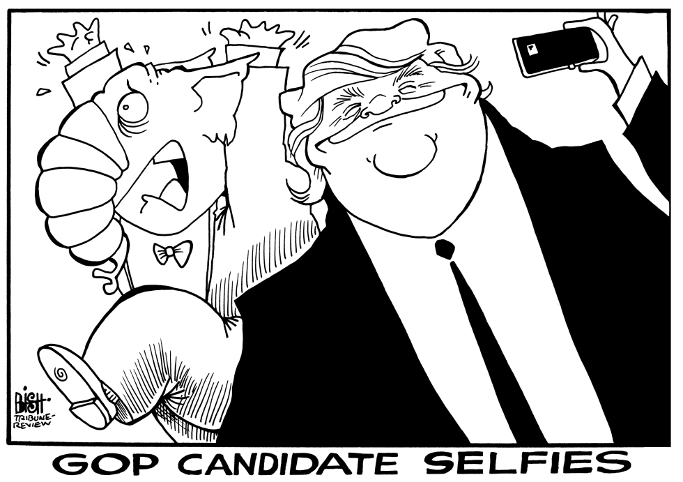 GOP SELFIES WITH TRUMP, B/W