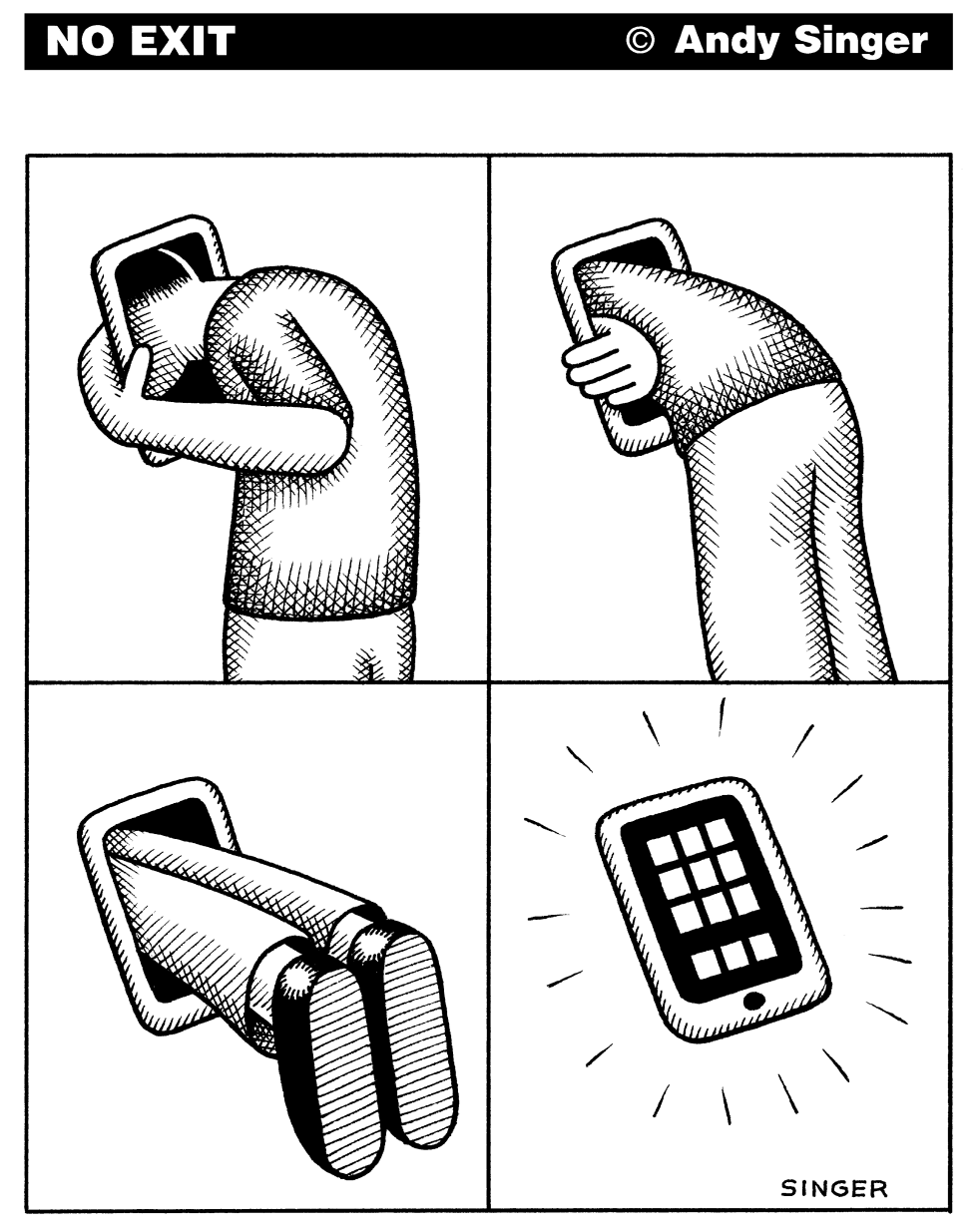 Sucked in by Smartphone