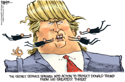 TRUMP SECRET SERVICE  by Rick McKee