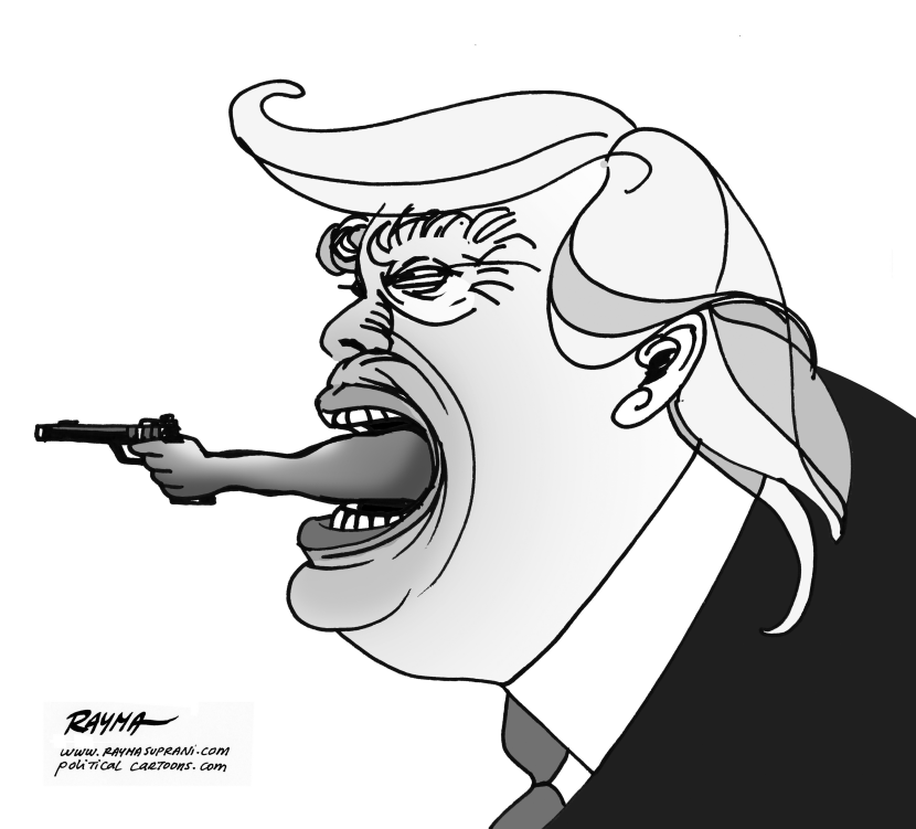 Donald Trump Speech BW