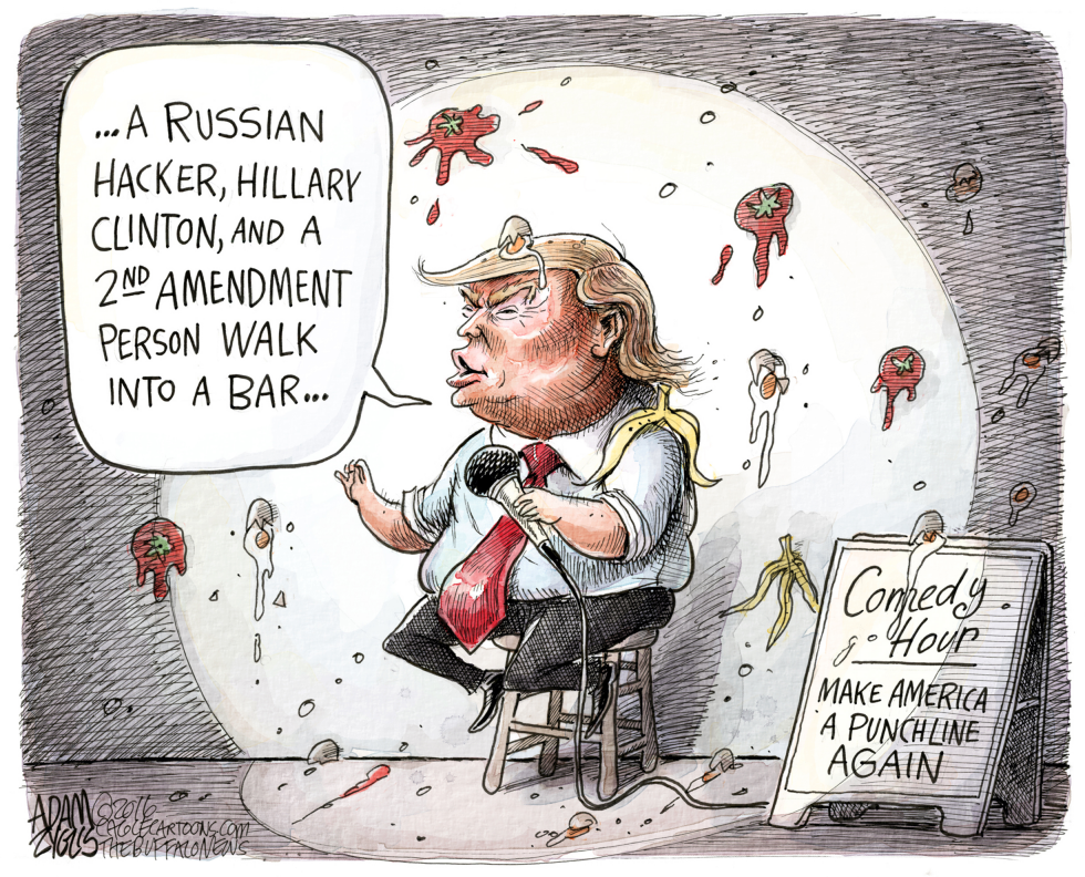  COMEDIAN IN CHIEF by Adam Zyglis