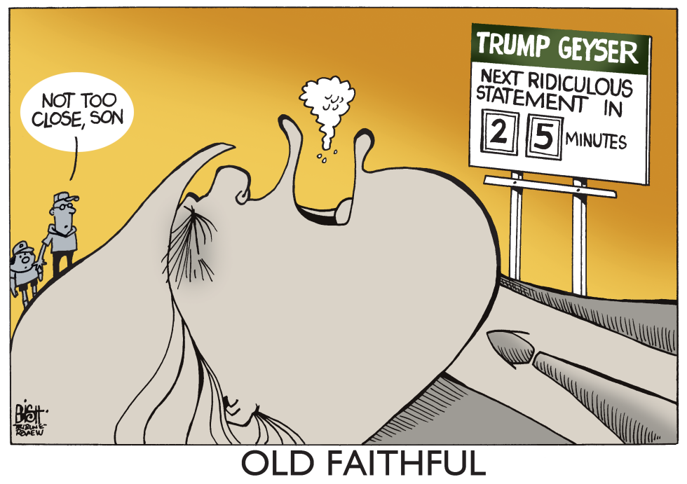 TRUMP ERUPTS, COLOR