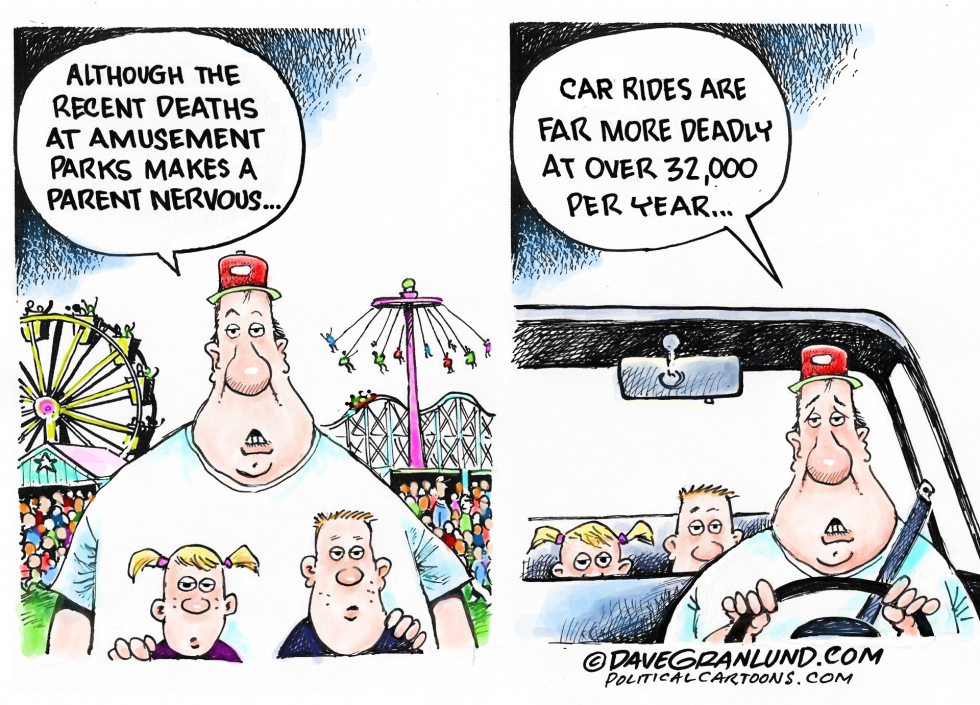  AMUSEMENT PARK DEATHS by Dave Granlund