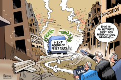 SYRIAN TALKS ROUND  by Paresh Nath