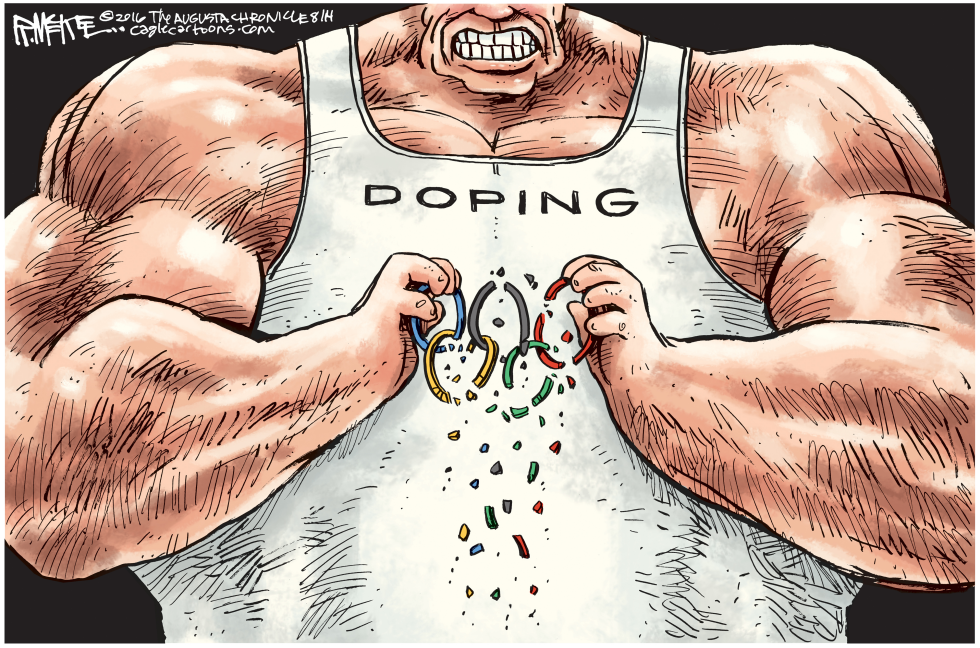  OLYMPIC DOPING by Rick McKee