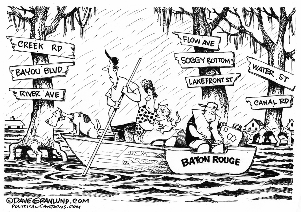 Baton Rouge under water