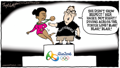 GABBY DOUGLAS  by Bob Englehart
