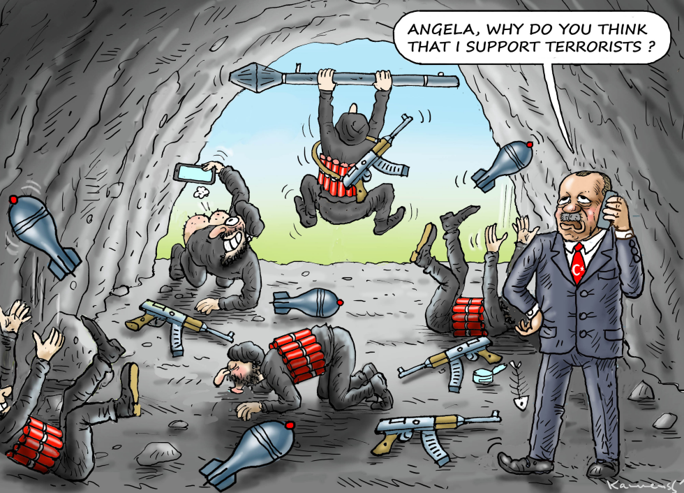 Angela Merkel and Erdogan
