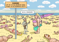 BURKINI BAN IN FRANCE by Marian Kamensky