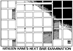 LOCAL- PA ATTORNEY GENERAL KANE GUILTY, B/W by Randy Bish
