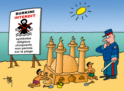 BURKINI INTERDIT by Arend Van Dam