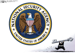 SECURITY KEY  by Nate Beeler