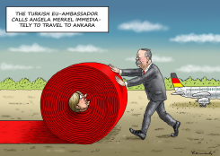 MERKEL BY RAPPORT IN ANKARA by Marian Kamensky