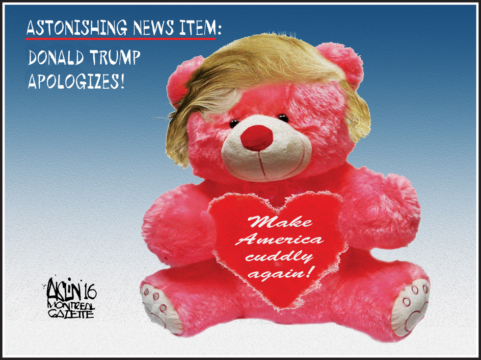 Donald Trump apologizes