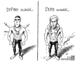 LYIN' LOCHTE by Adam Zyglis