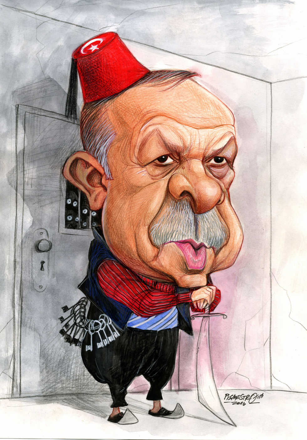  RECEP TAYYIP ERDOGAN by Petar Pismestrovic