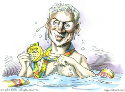 RYAN LOCHTE IN THE DRINK -  by Taylor Jones