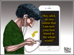 ADDICTED TO DEVICES by Terry Mosher
