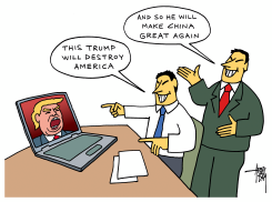 TRUMP AND CHINA by Arend Van Dam