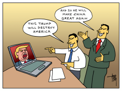 TRUMP AND CHINA by Arend Van Dam