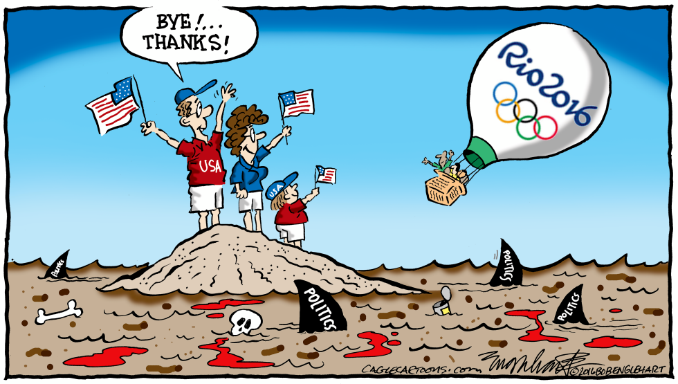  FAREWELL TO RIO OLYMPICS by Bob Englehart