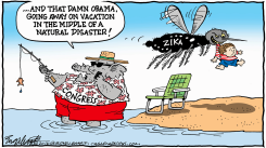 CONGRESS ON VACATION  by Bob Englehart