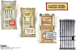 CLINTON DOORS  by Rick McKee